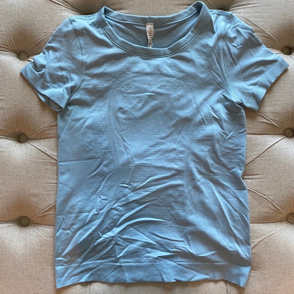 lululemon athletica Tops - Baby Blue LuLu Lemon Shirt